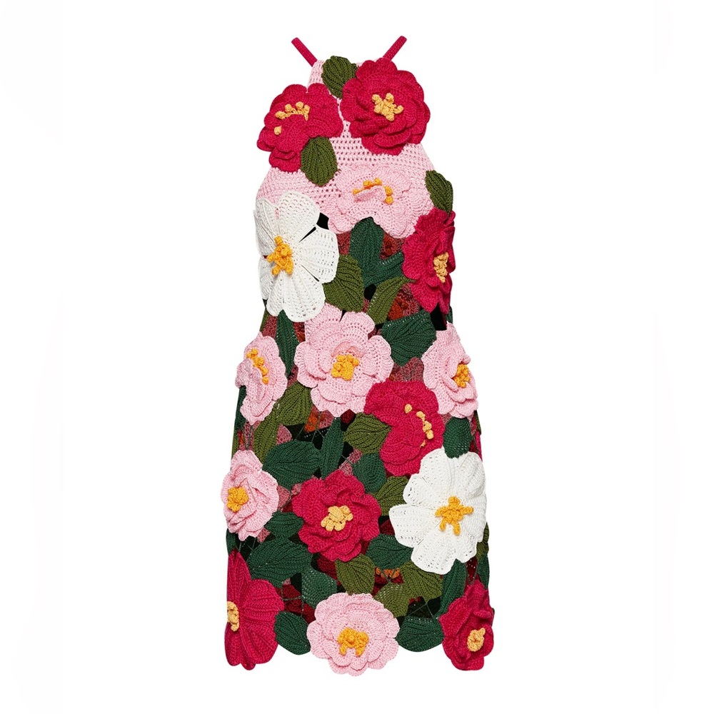 Floral Halter Neck Dress